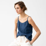 RIMINI slip linen top - notPERFECTLINEN