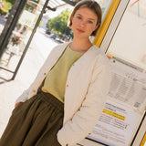 OIA gathered linen skirt