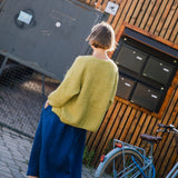 SION gathered linen skirt