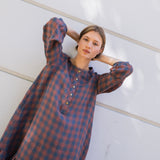 NORCIA relaxed linen dress
