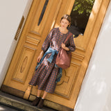 NORCIA relaxed linen dress