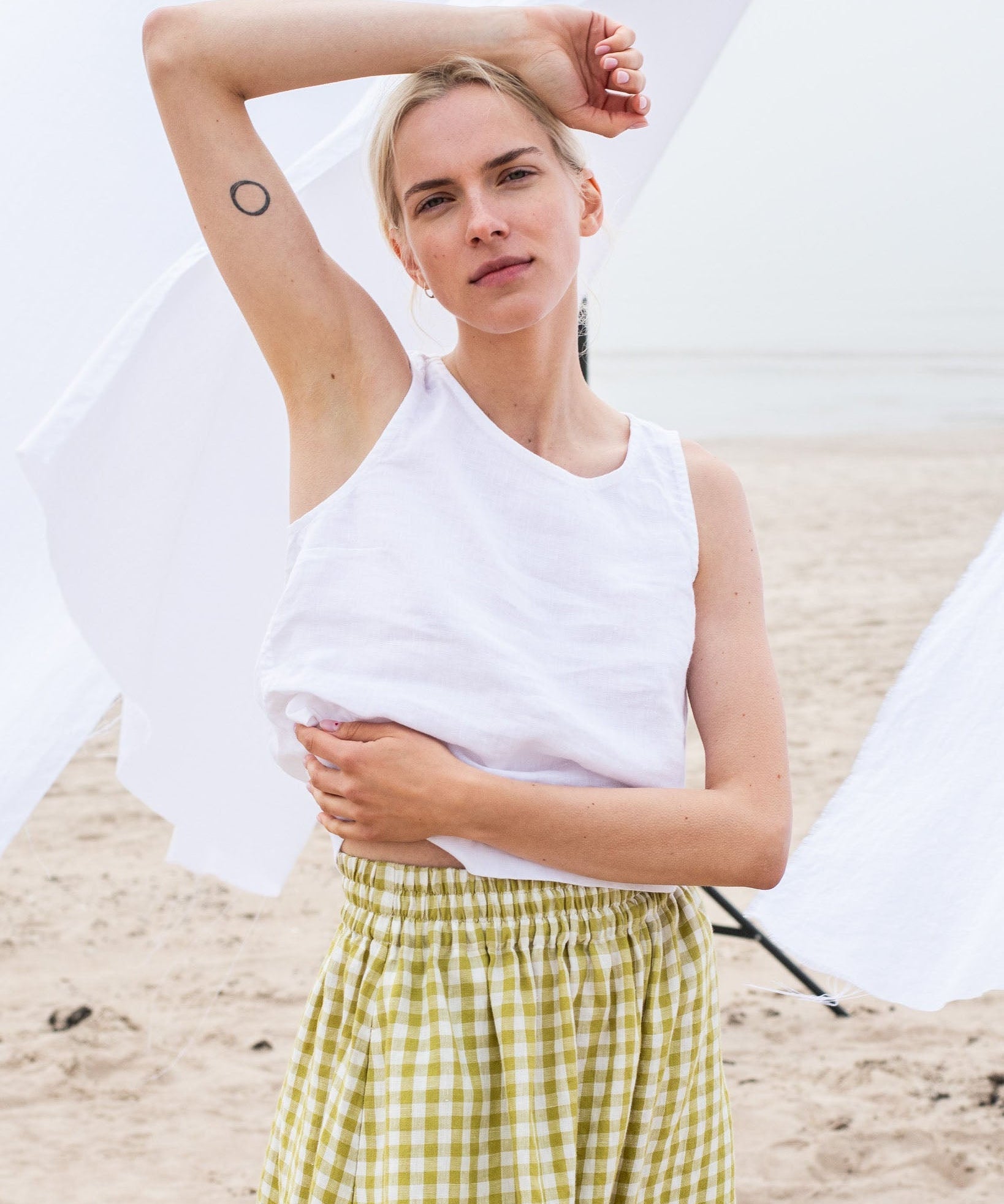 BAY-2 linen top - notperfectlinen