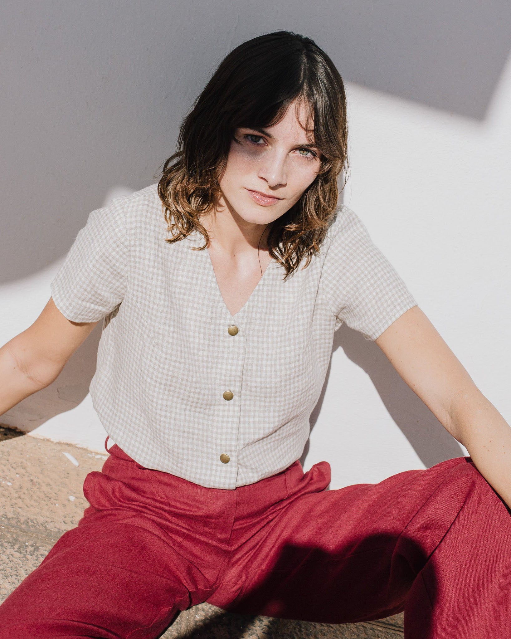 Womens Linen Shirt Lenore