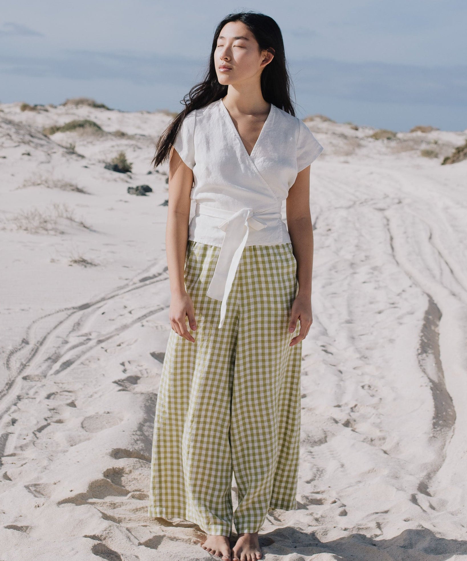 Maxi WELS wide leg linen pants - notperfectlinen