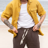 Men’s casual linen pants ONTARIO - notperfectlinen
