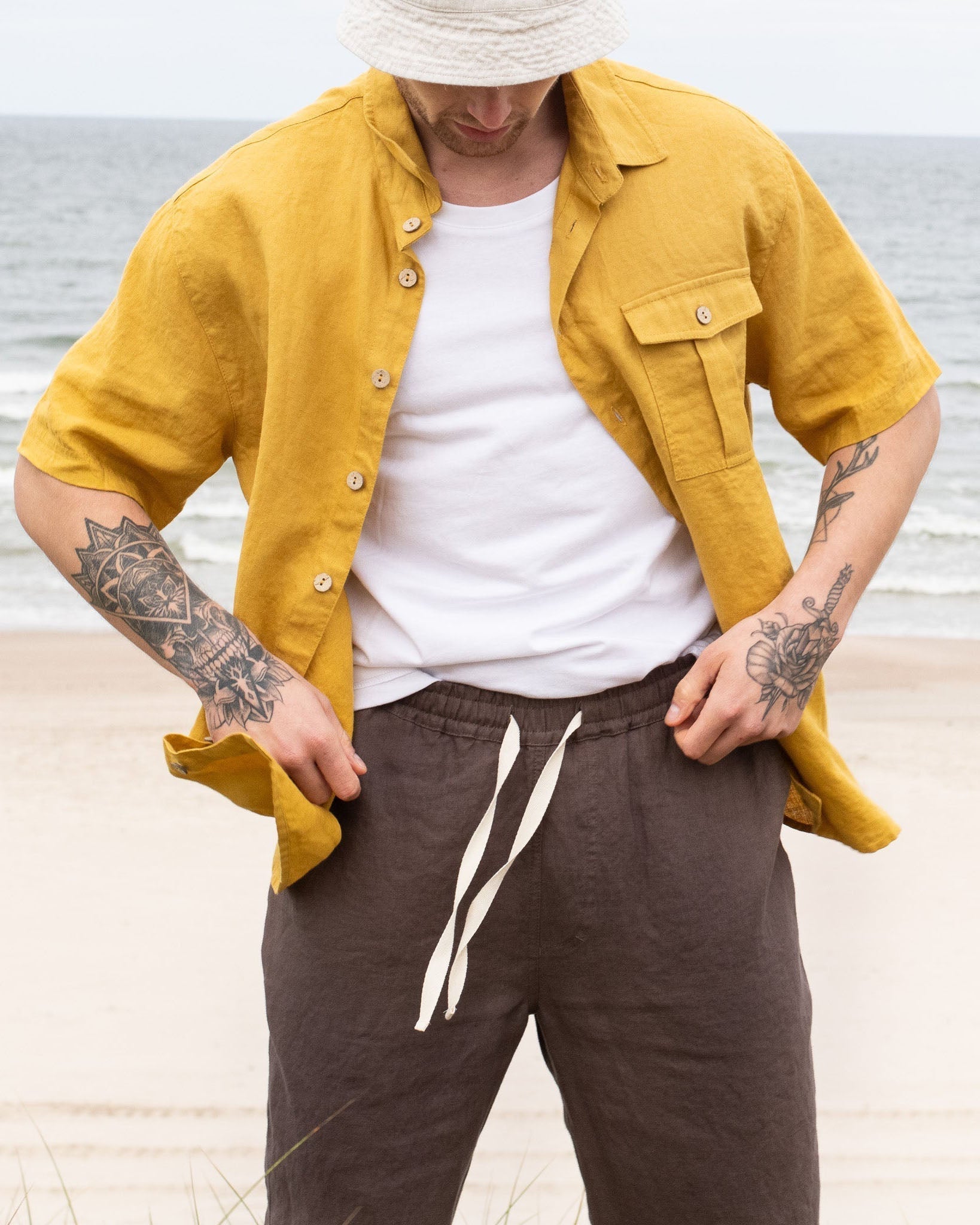 Men’s casual linen pants ONTARIO - notperfectlinen