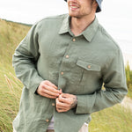 Men’s long sleeve linen shirt MONTREAL - notperfectlinen