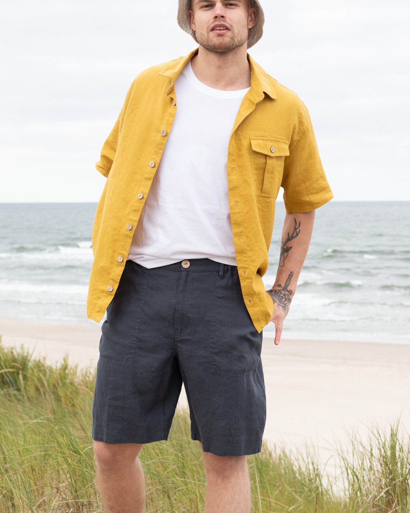 Men’s linen shorts DARWIN - notperfectlinen