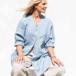 LIVORNO oversized linen shirt - notperfectlinen