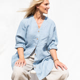 LIVORNO oversized linen shirt - notperfectlinen