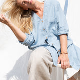 LIVORNO oversized linen shirt - notperfectlinen