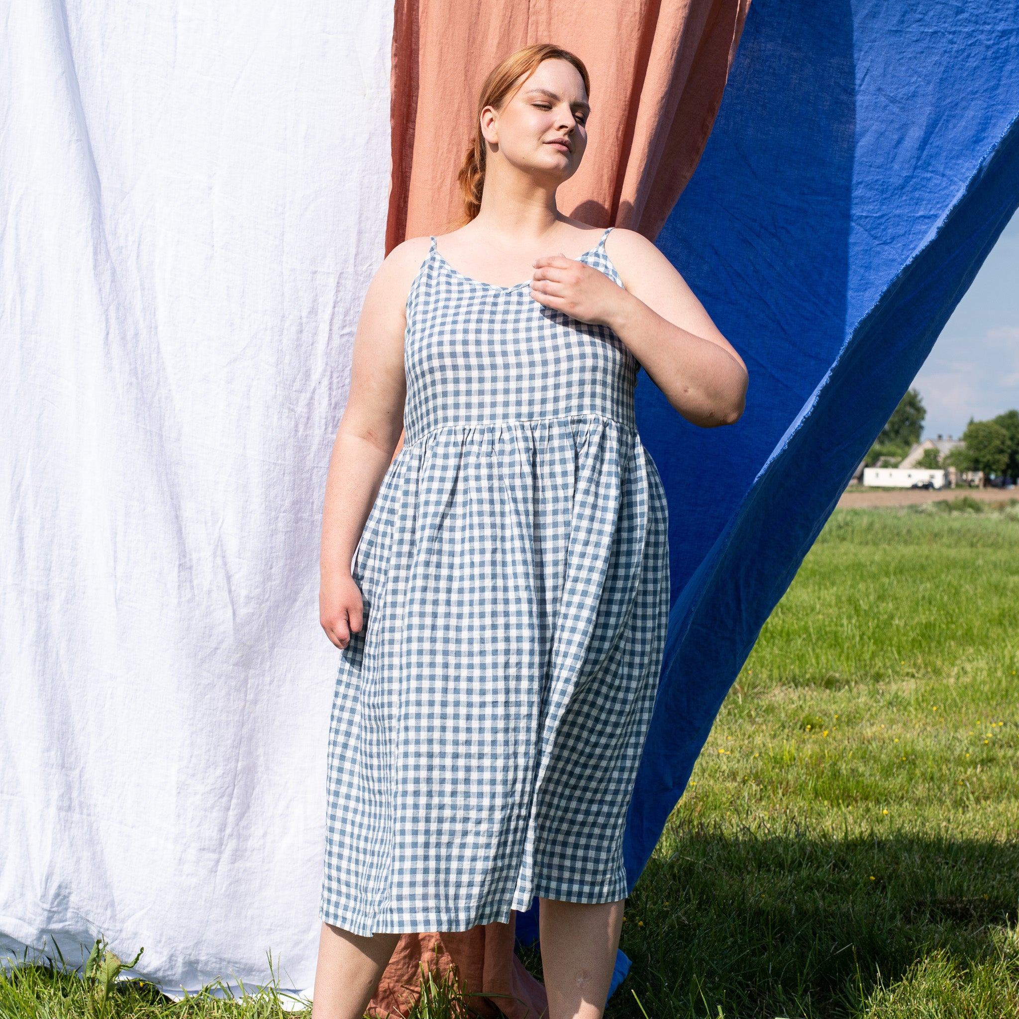 SARAH-2 light weight slip linen dress - notPERFECTLINEN