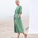 RENNES-2 oversized linen dress (Gingham Collection) - notPERFECTLINEN