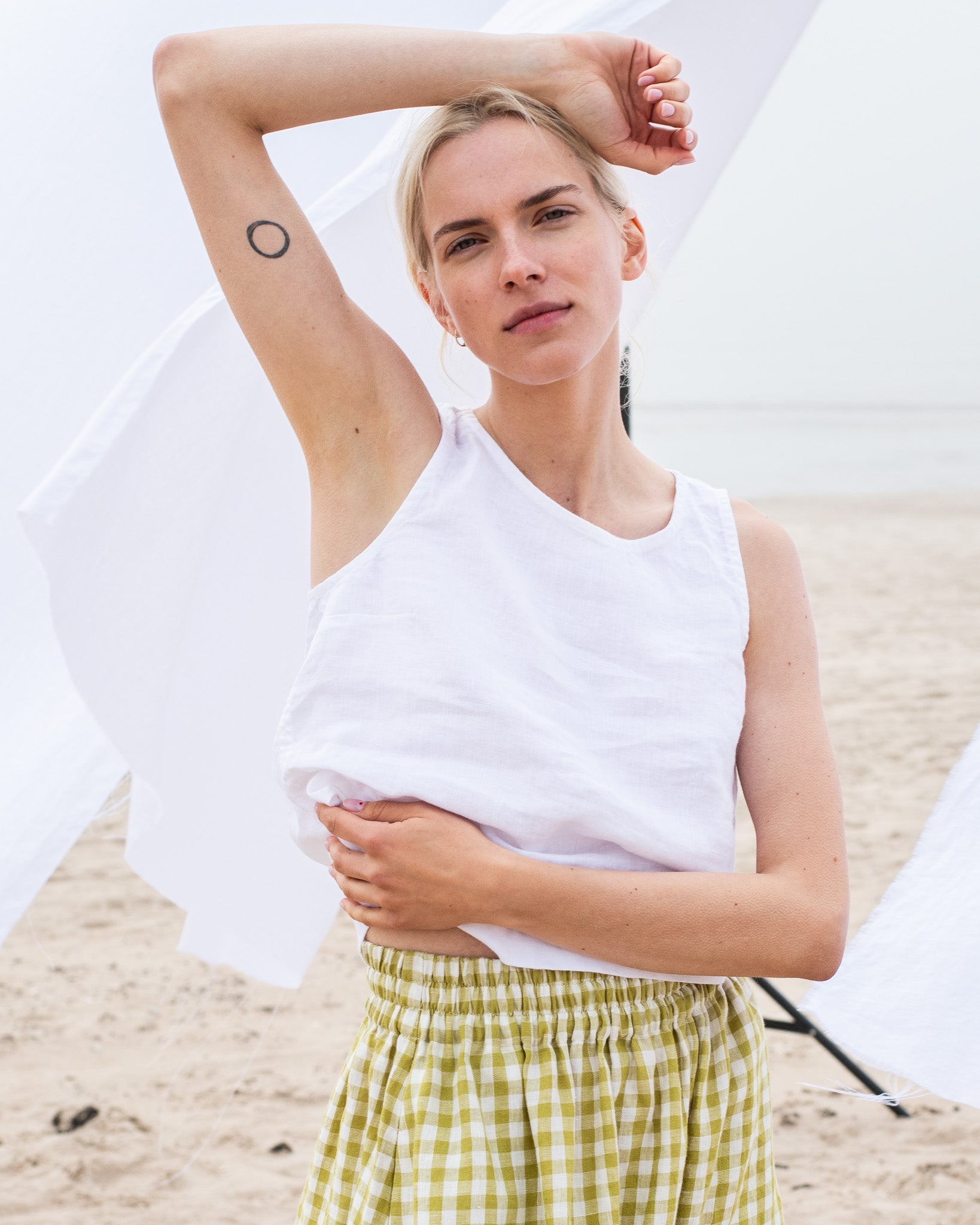 SION gathered linen skirt - notPERFECTLINEN