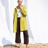 PUGLIA straight cut cropped linen pants - notperfectlinen