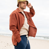 Men’s long sleeve linen shirt MONTREAL in HEAVY linen