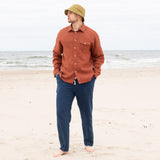 Men’s casual linen pants ONTARIO in HEAVY linen