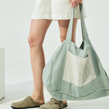 Linen Tote Bag in Succulent Green (SS24)