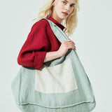 Linen Tote Bag in Succulent Green (SS24)