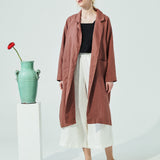 VICTORIA oversized linen coat (SS24)