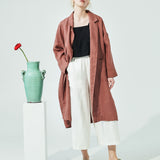 VICTORIA oversized linen coat (SS24)