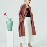 VICTORIA oversized linen coat (SS24)