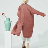 VICTORIA oversized linen coat (SS24)