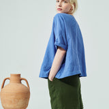 AURORA oversized linen top (SS24)