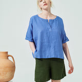 AURORA oversized linen top (SS24)