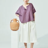 AURORA oversized linen top (SS24)