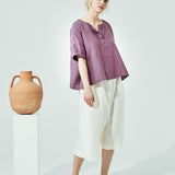 AURORA oversized linen top (SS24)