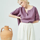 AURORA oversized linen top (SS24)