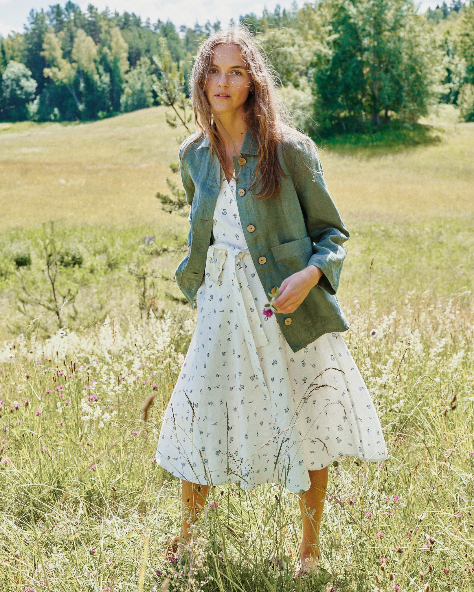 CANNES-2 wrap linen dress - notperfectlinen