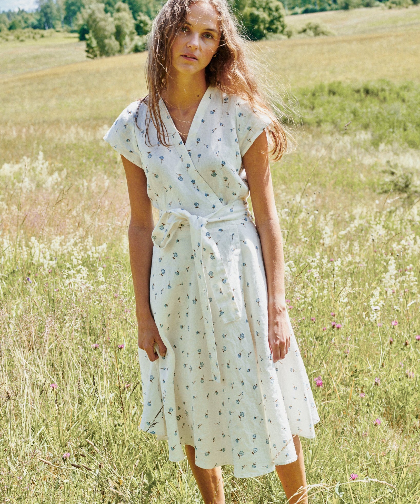 CANNES-2 wrap linen dress - notperfectlinen