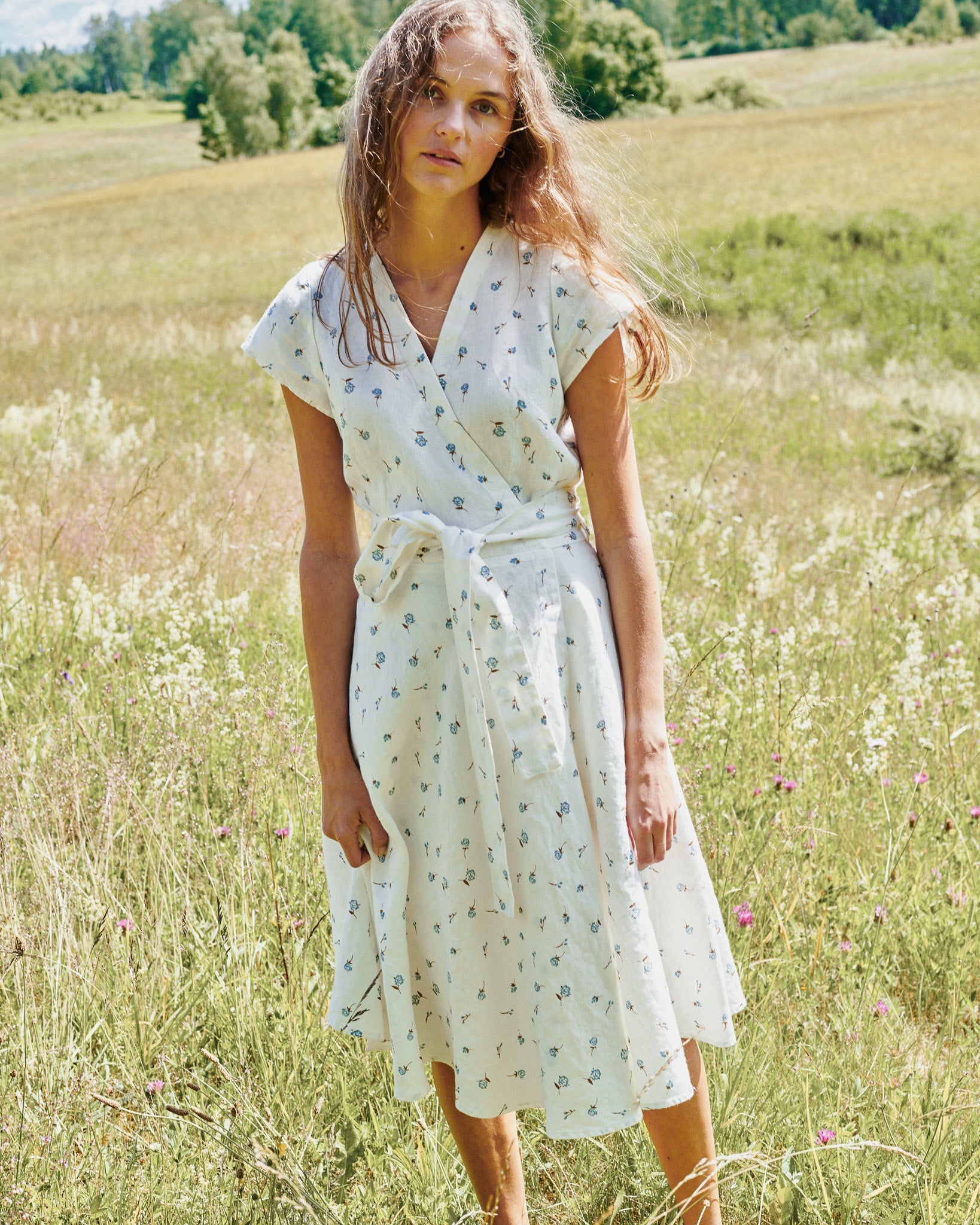 CANNES-2 wrap linen dress - notperfectlinen