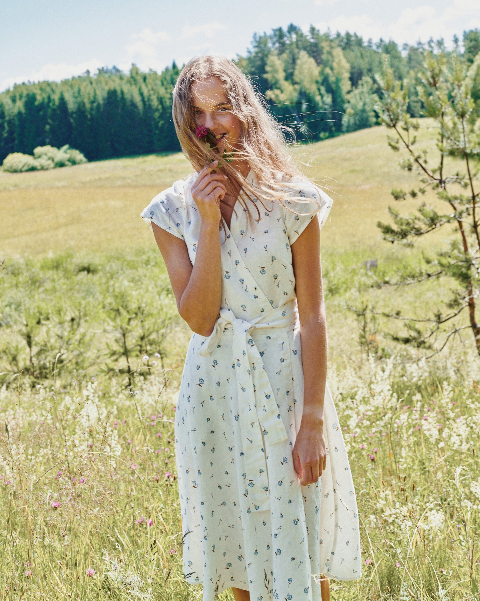 CANNES-2 wrap linen dress - notperfectlinen