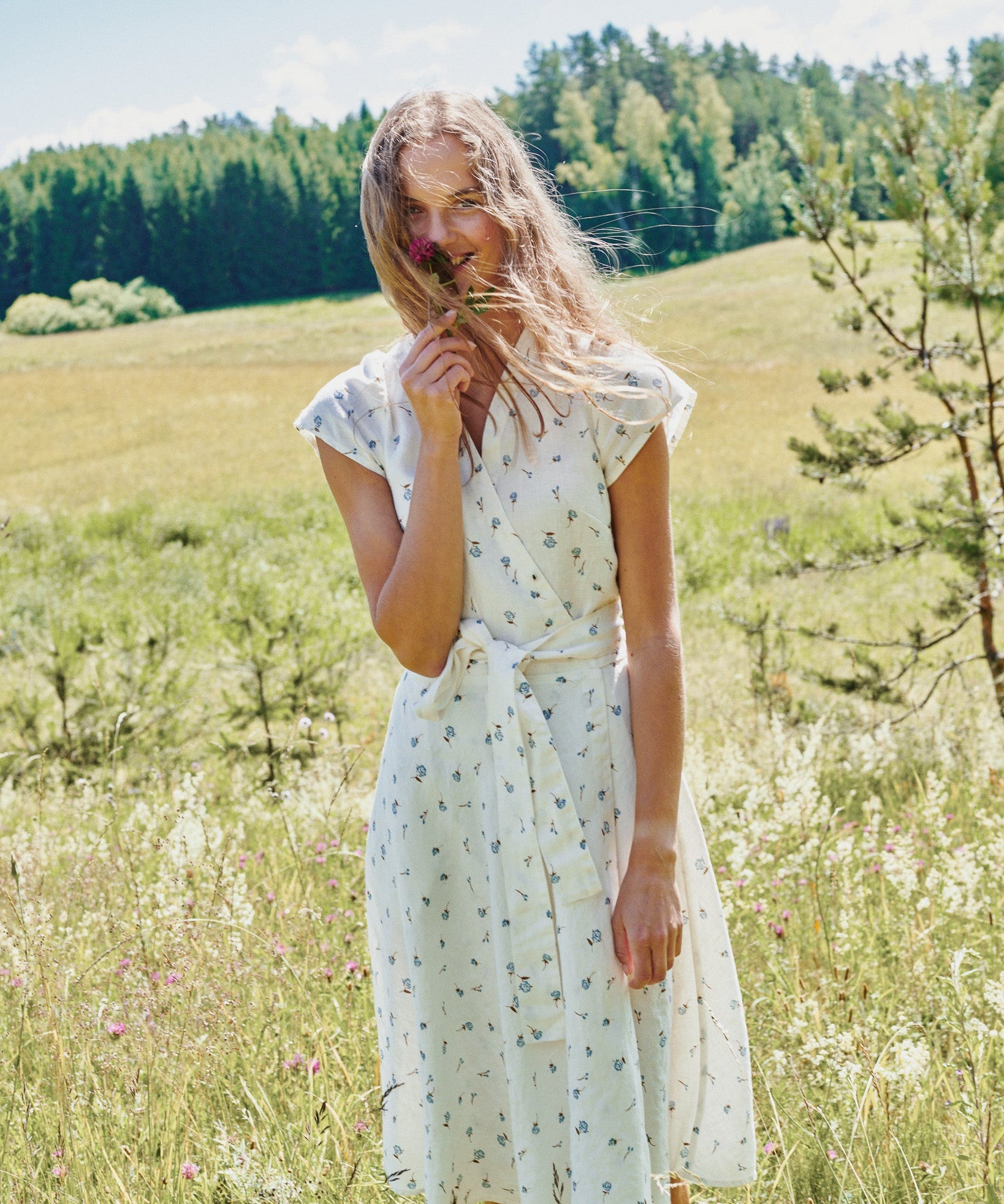CANNES-2 wrap linen dress - notperfectlinen