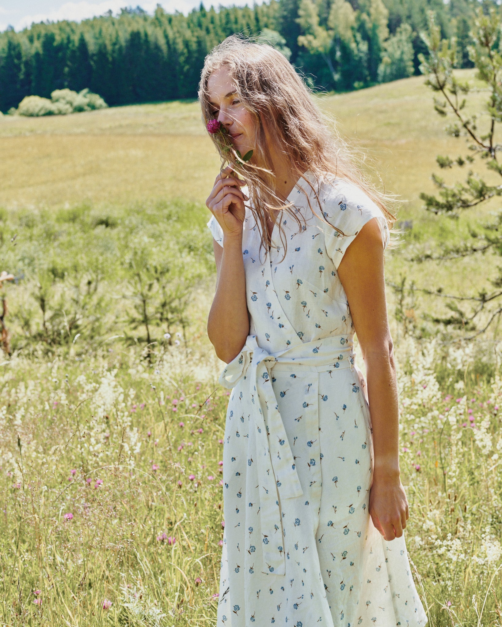 CANNES-2 wrap linen dress - notperfectlinen