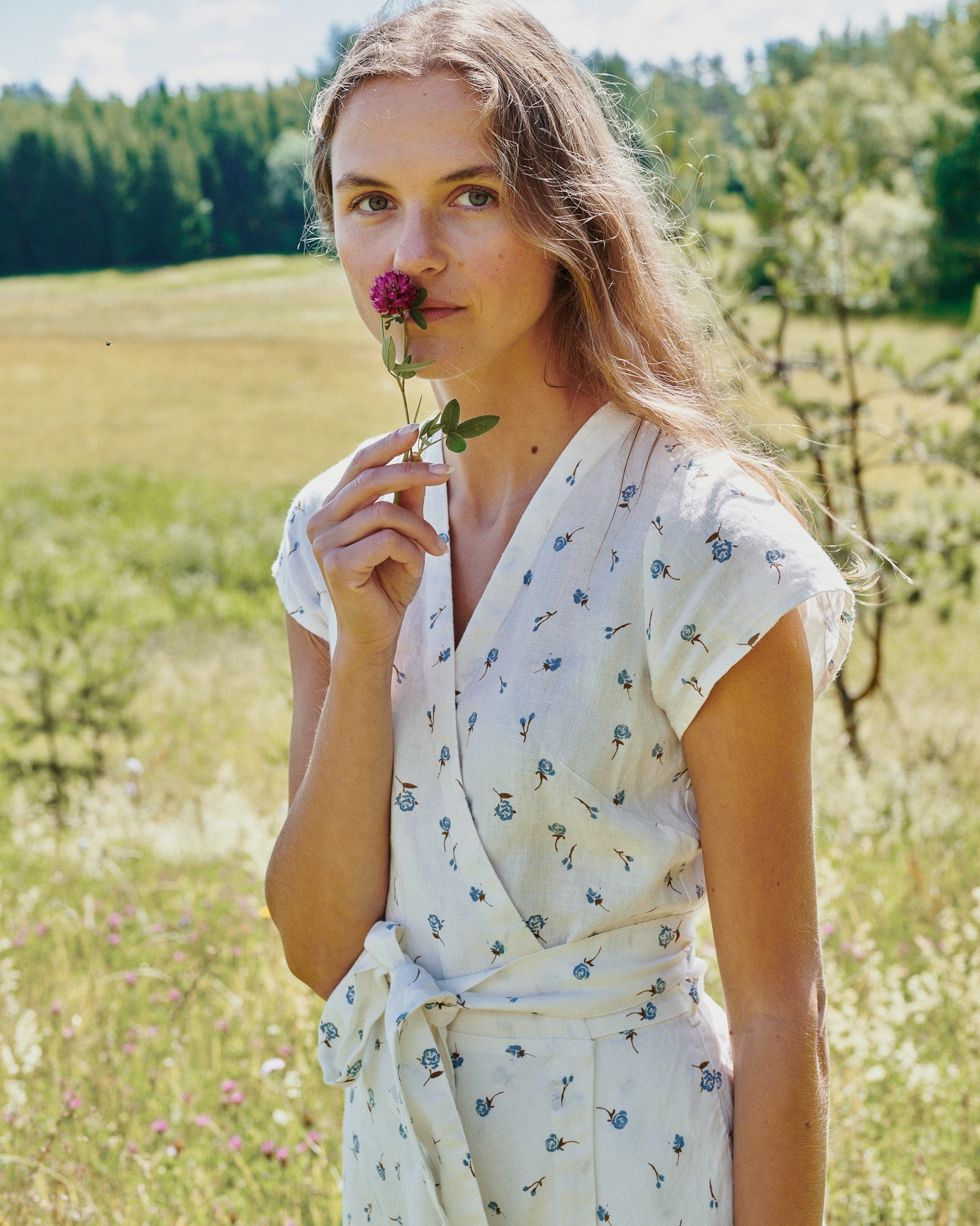 CANNES-2 wrap linen dress - notperfectlinen