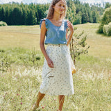 MATERA linen skirt