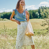 MATERA linen skirt