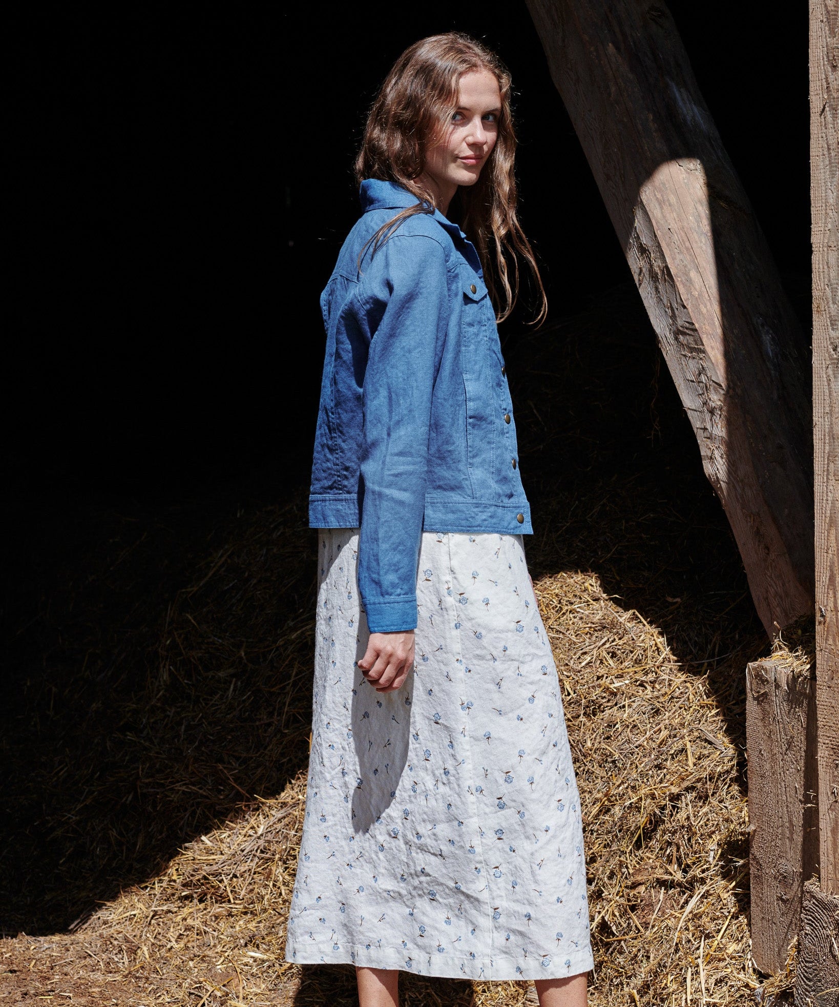 CHORA maxi button-down linen dress - notperfectlinen