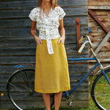 MATERA linen skirt