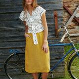 MATERA linen skirt