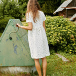 SYMI V-neck linen dress - notPERFECTLINEN