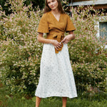 SION gathered linen skirt - notPERFECTLINEN