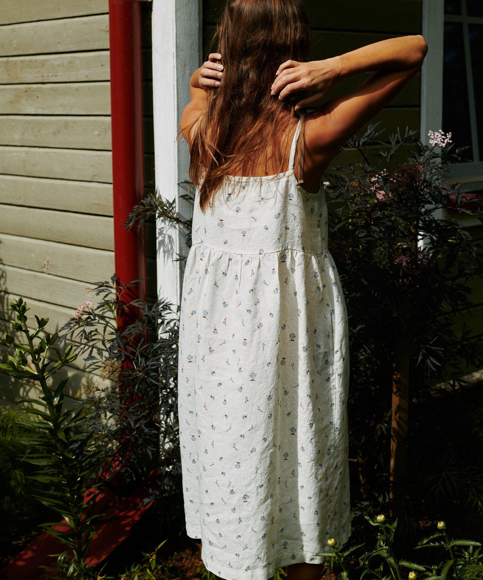 SARAH button down slip linen dress - notPERFECTLINEN