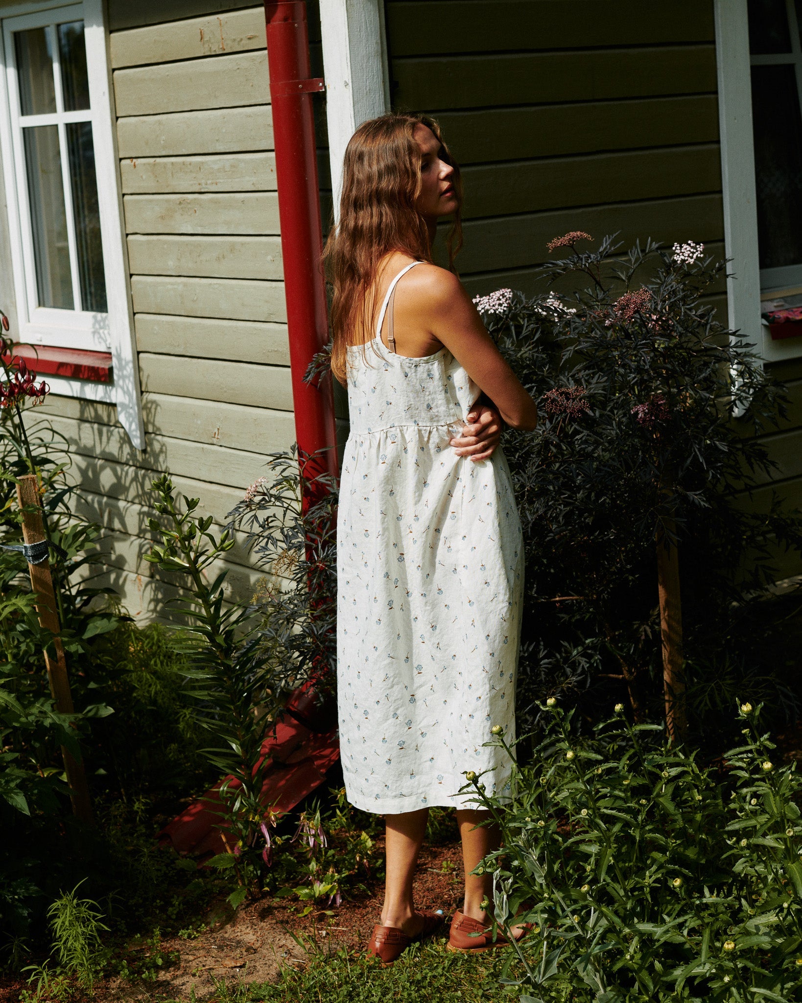 SARAH button down slip linen dress - notPERFECTLINEN