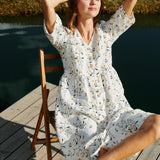 RONDA button down linen dress