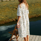 RONDA button down linen dress